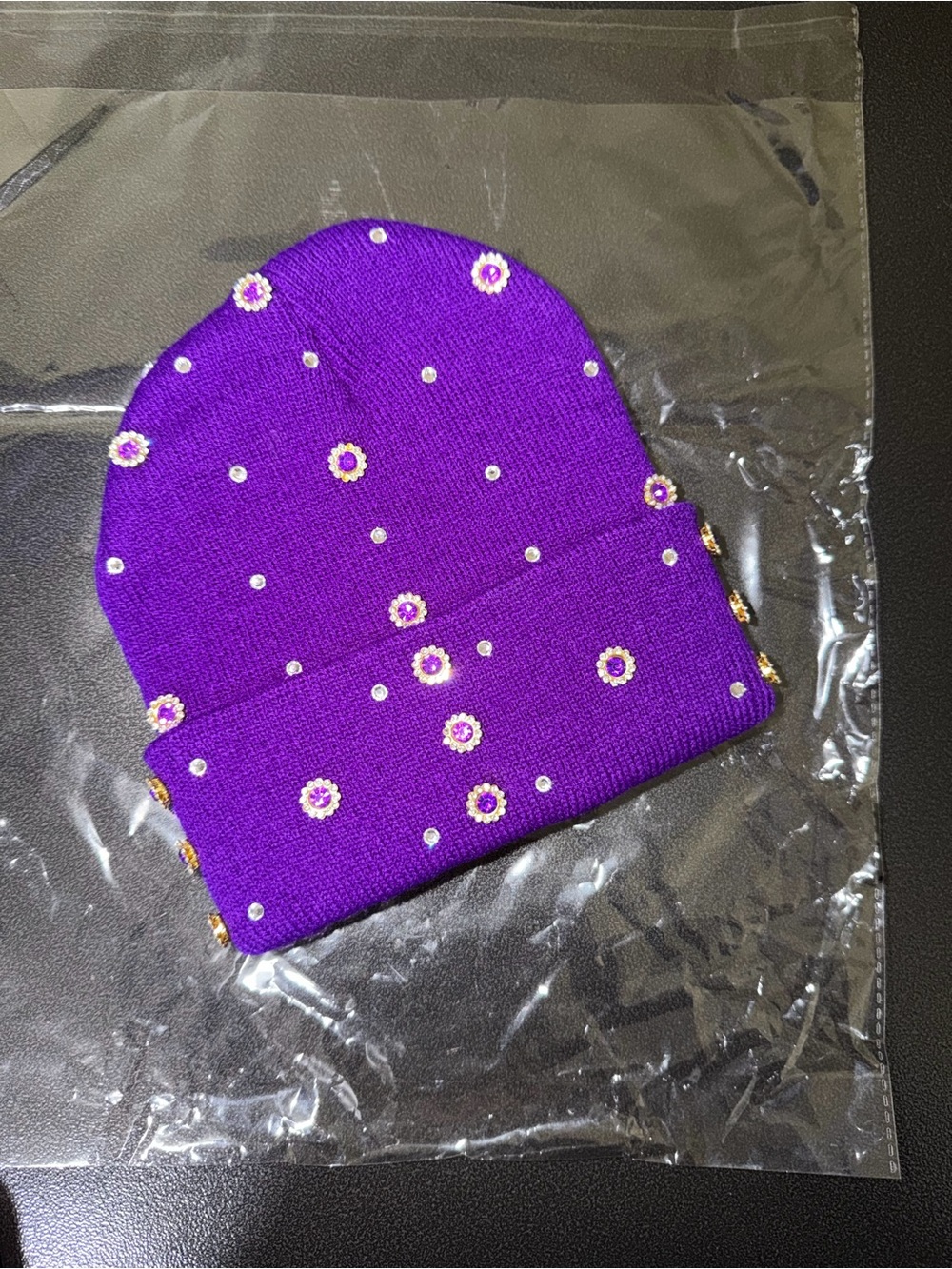 “Violet Bloom” Beanie